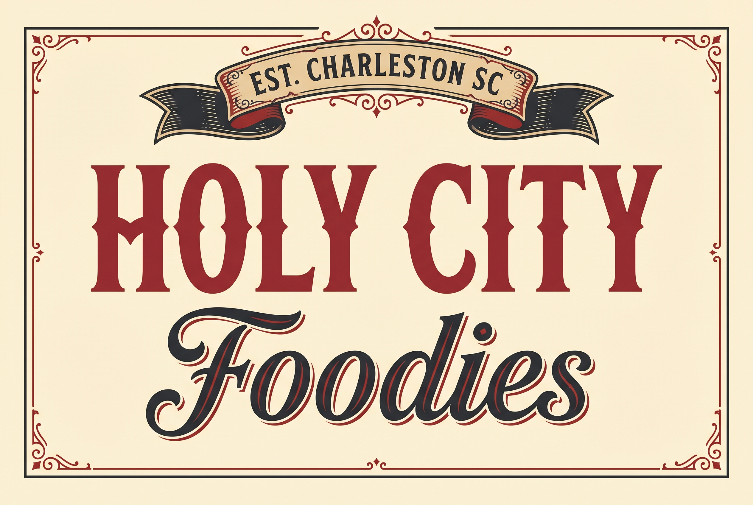 Holy City Foodies — Charleston SC food community wordmark logo